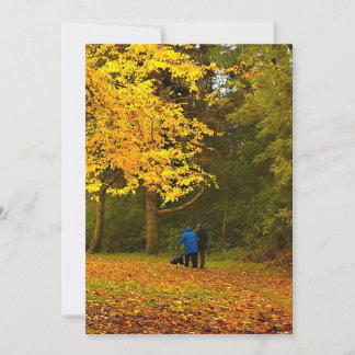 autumn couple invitation