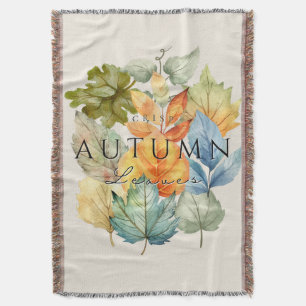 Autumn Crisp Leaves Blanket – Cosy Fall Home