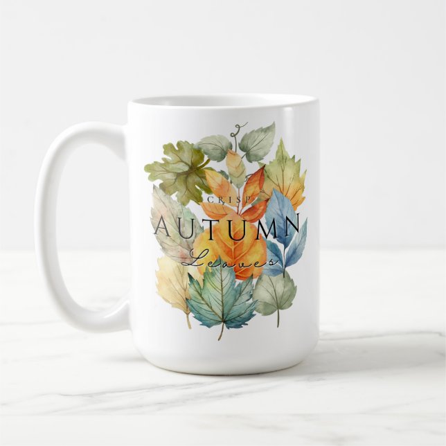 Autumn Crisp Leaves Mug (Left)