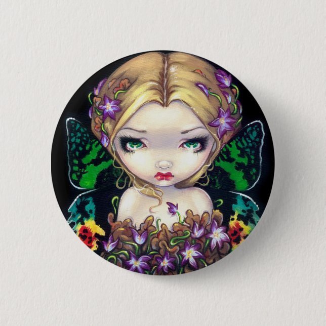 "Autumn Crocus Fairy" Button (Front)