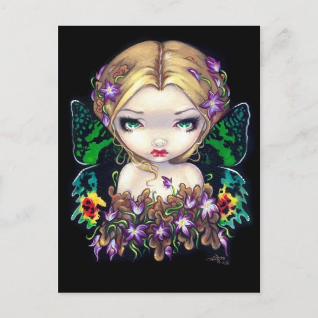 "Autumn Crocus Fairy" Postcard (Front)