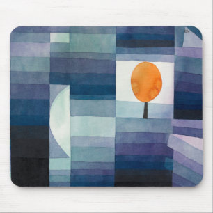 Autumn, Cubism, Abstract Paul Klee Art Mouse Mat