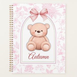Autumn   Custom Pink Teddy Bear Nursery Design  Planner