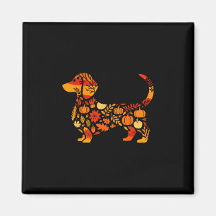 Autumn Dachshund Dog Lover Doxie Mama Thanksgiving Magnet