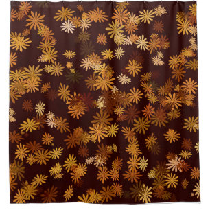 Autumn Daisies Shower Curtain