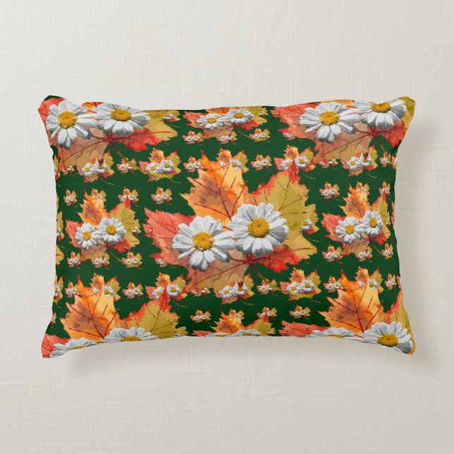 Autumn Daisy Serenade Decorative Cushion (Front)
