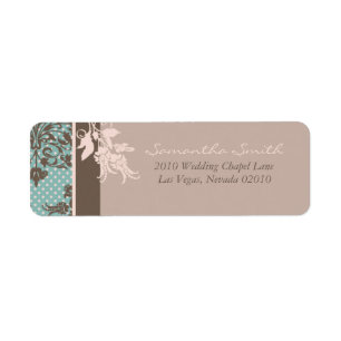 Autumn Damask Return Label B2