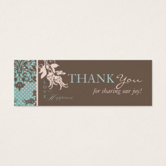 Autumn Damask TY Skinny Card 2