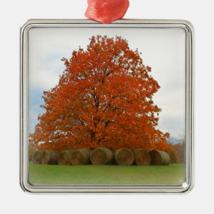 Autumn Day Metal Tree Decoration