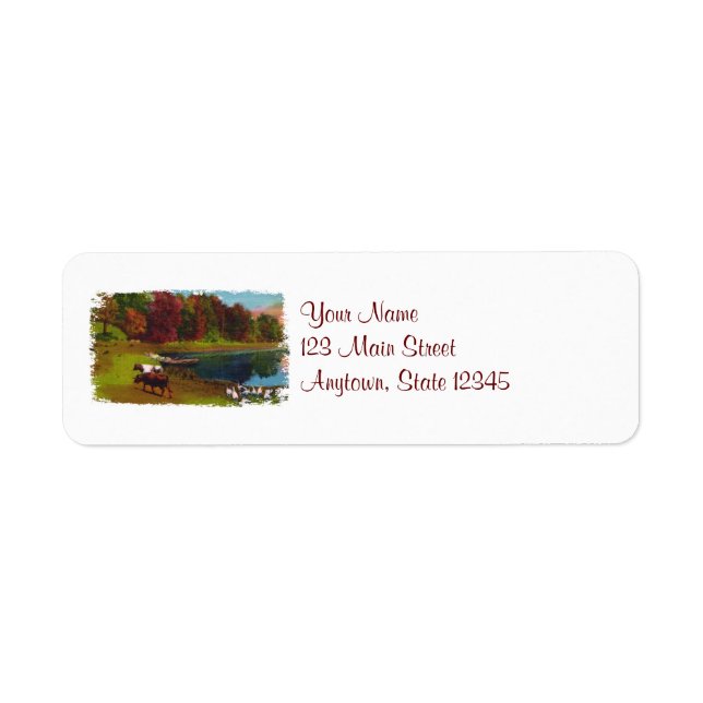 Autumn Day Return Address Labels (Front)
