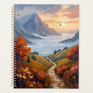 Autumn Daydreams Fall Mountain Landscape Painted Planner