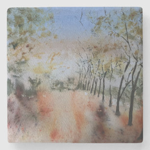 Autumn Days      Stone Coaster
