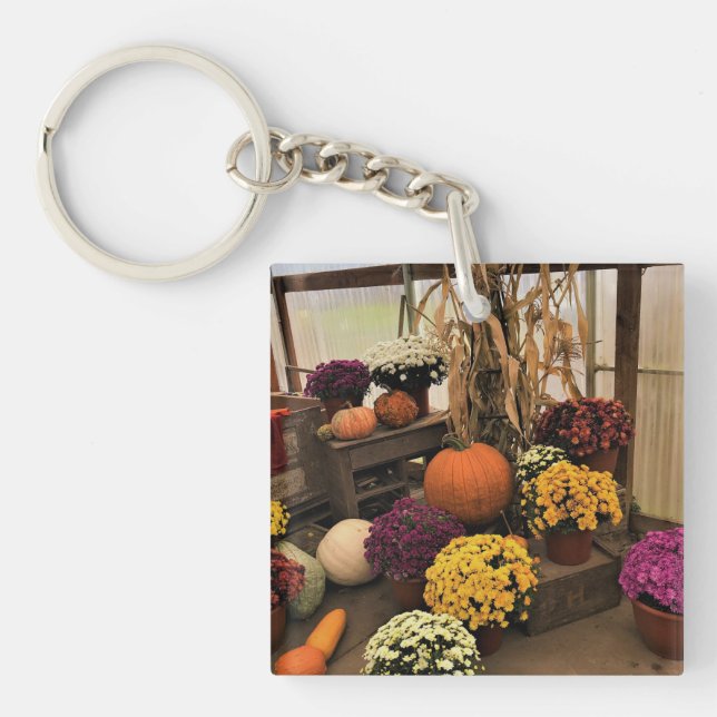 Autumn Decor Key Ring (Front)