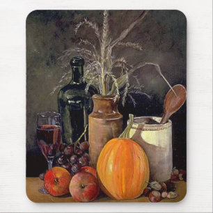 Autumn Decorations on Table Mouse Mat