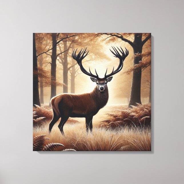 Autumn Deer Canvas Art (Front)