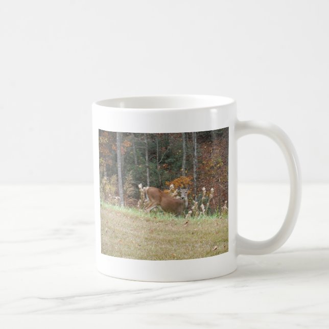 Autumn Deer in Lake Arrowhead GA Coffee Mug (Right)