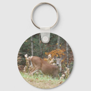 Autumn Deer in Lake Arrowhead GA Key Ring