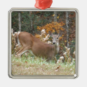 Autumn Deer in Lake Arrowhead GA Metal Tree Decoration