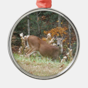 Autumn Deer in Lake Arrowhead GA Metal Tree Decoration