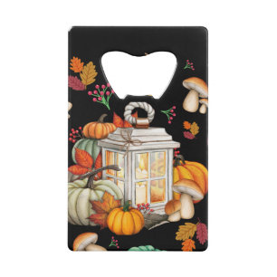 Autumn Design Credit Card Bottle Opener