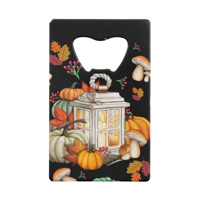 Autumn Design Credit Card Bottle Opener (Front)