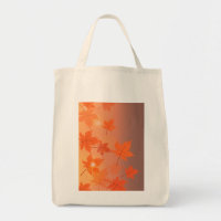 Autumn design with maple leaves and bokeh effect  