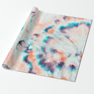 Autumn Dirty Art Graffiti. Tie Dye Shibori. Bordo  Wrapping Paper
