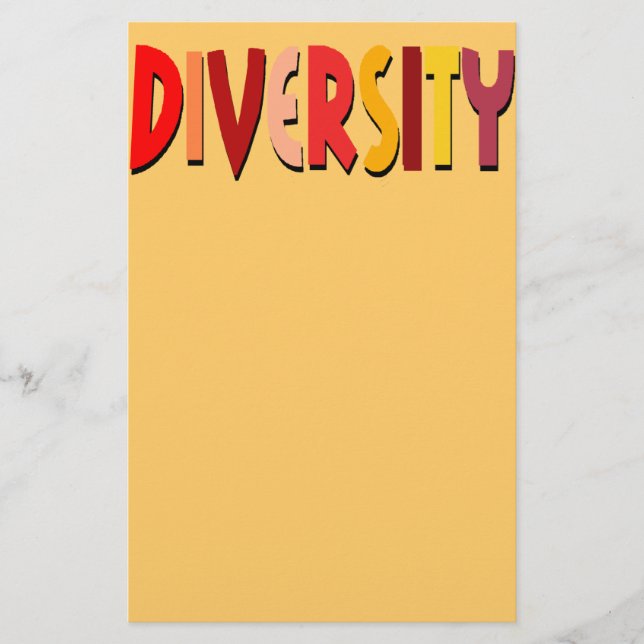 (Autumn) Diversity Mustard Stationery (Front)