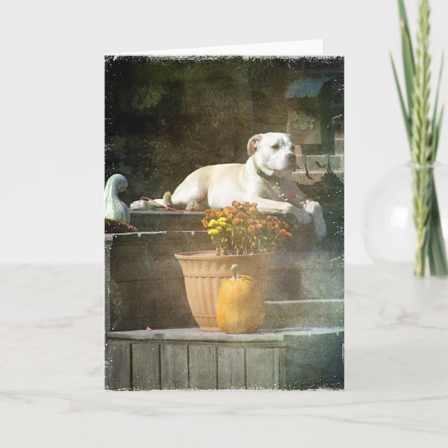 Autumn Dog Card (Front)