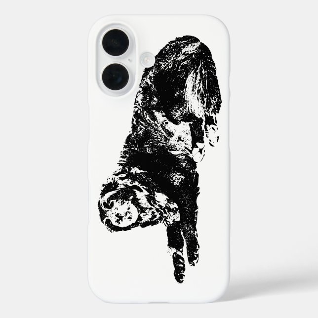 Autumn Dog Silhouette Case with Clean Lines (Back)