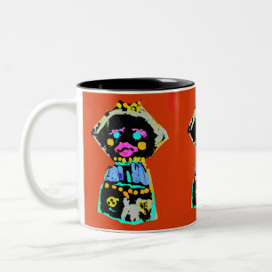 Autumn doll Two-Tone coffee mug