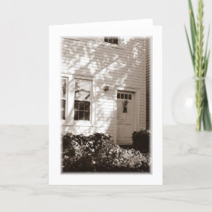 Autumn Doorway Blank Greeting Card