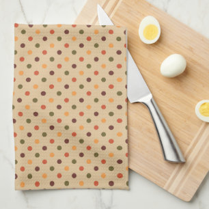 Autumn Dots Kitchen Towel