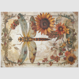 Autumn Dragonfly Tissue Paper