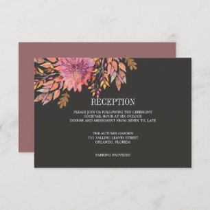 Autumn Dream   Wedding enclosure RECEPTION Invitation