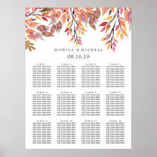 Autumn Dream   Wedding Seating Chart