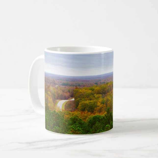 Autumn Drive Pano Coffee Mug (Front Left)