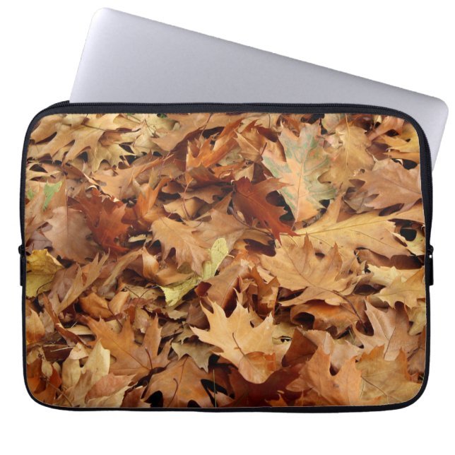 autumn, dry leaves laptop sleeve (Front)