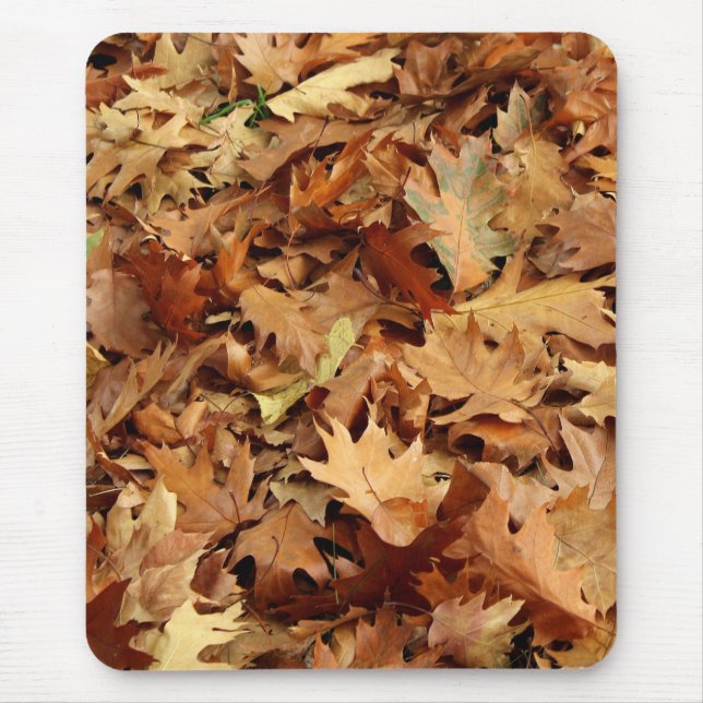 autumn, dry leaves mouse mat (Front)
