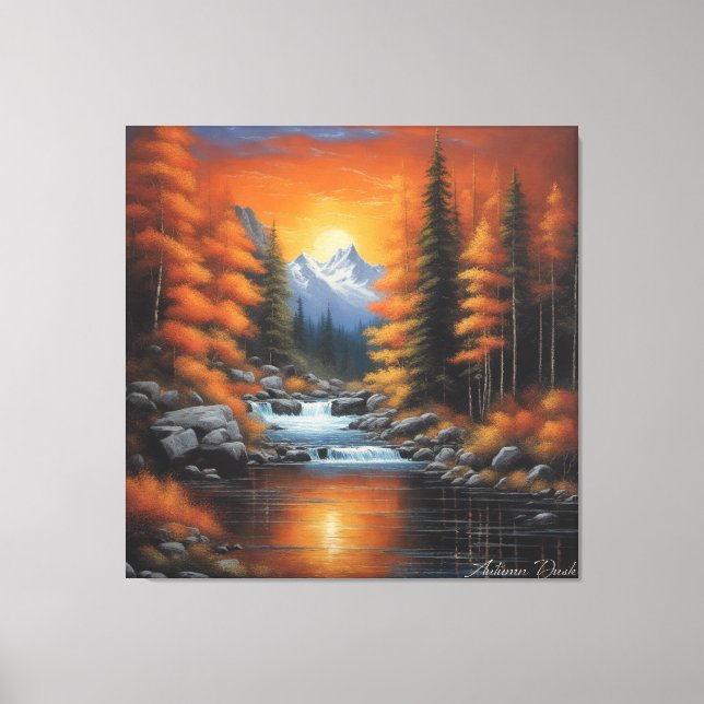 Autumn Dusk 01 Canvas Print (Front)