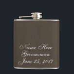 Autumn Earth Wedding Gift Hip Flask<br><div class="desc">Beautiful marble pattern with customisable text!  Perfect gift for the Best Man,  Father of the Bride,  or all the Groomsmen!</div>
