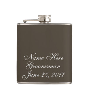 Autumn Earth Wedding Gift Hip Flask