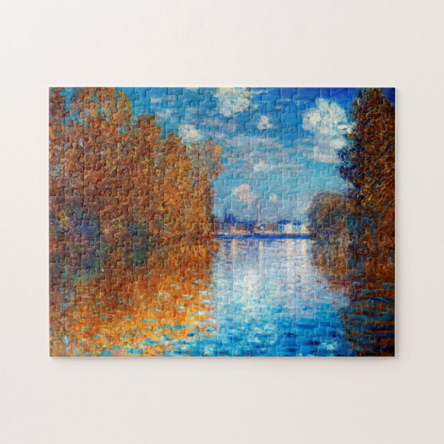 Autumn Effect in Argenteuil by Claude Monet Puzzle (Horizontal)