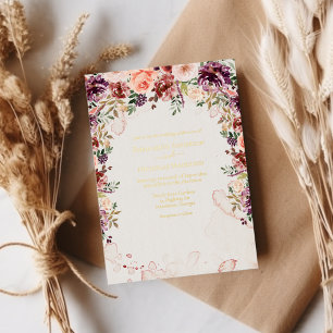 Autumn Elegance Floral Wedding
