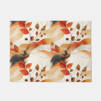 Autumn Elegance Seamless Pattern Doormat