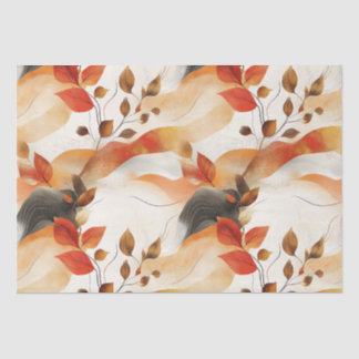 Autumn Elegance Seamless Pattern Tissue Paper