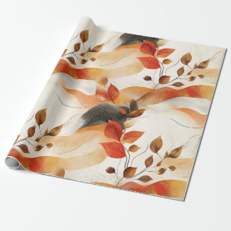 Autumn Elegance Seamless Pattern Wrapping Paper