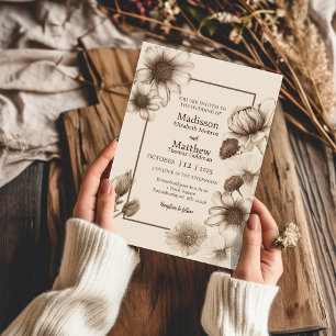 Autumn Elegance Wedding Invitation