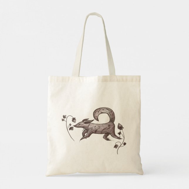 autumn elegant fox tote bag (Back)