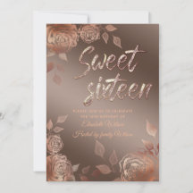 Autumn elegant modern roses sweet sixteen